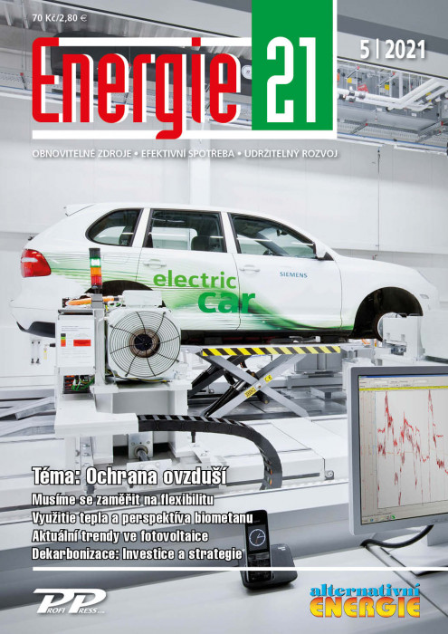 Obálka titulu Energie 21/Alternativní energie - vydanie č. 5/2021