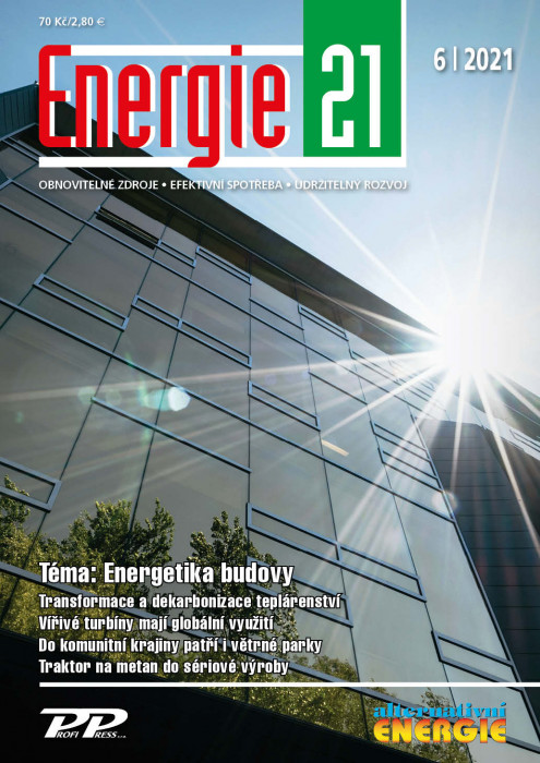 Obálka titulu Energie 21/Alternativní energie - vydanie č. 6/2021