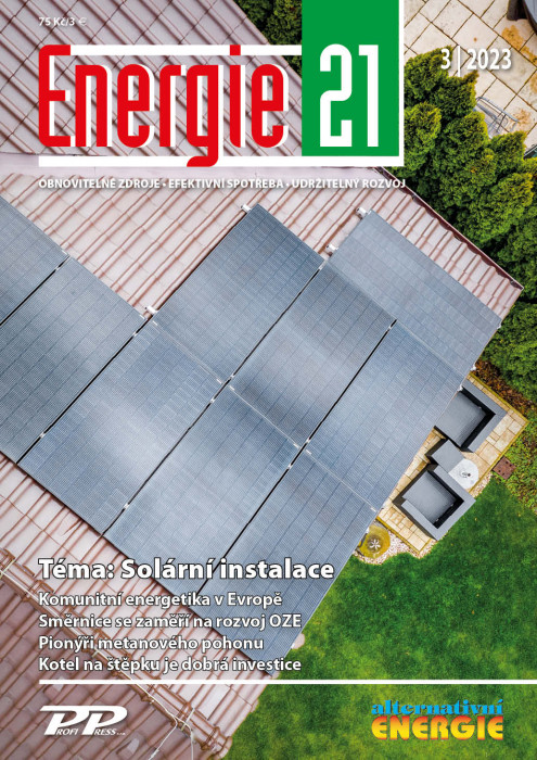 Obálka titulu Energie 21/Alternativní energie - vydanie č. 3/2023