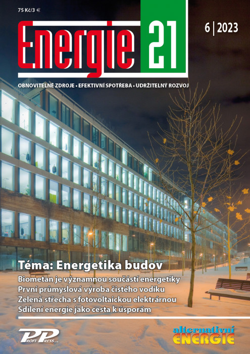 Obálka titulu Energie 21/Alternativní energie - vydanie č. 6/2023