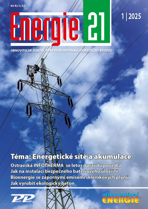 Obálka titulu Energie 21/Alternativní energie - vydanie č. 1/2025
