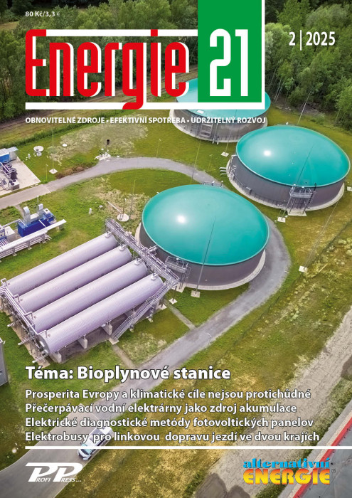Obálka titulu Energie 21/Alternativní energie - vydanie č. 2/2025