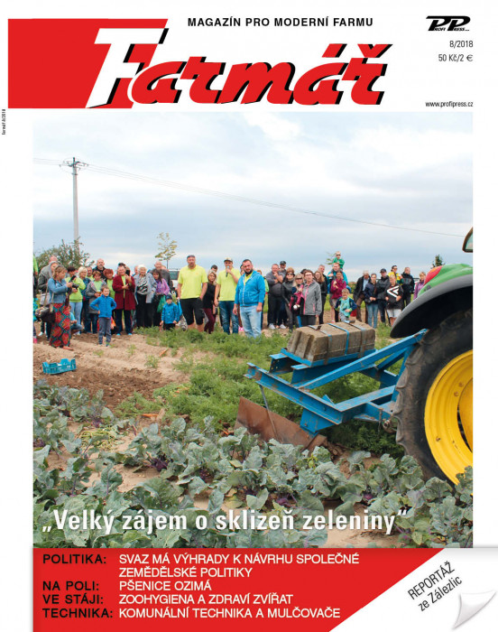 Obálka titulu Farmář - vydanie č. 8/2018