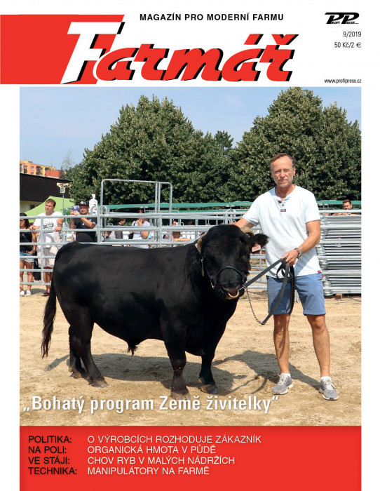 Obálka titulu Farmář - vydanie č. 9/2019