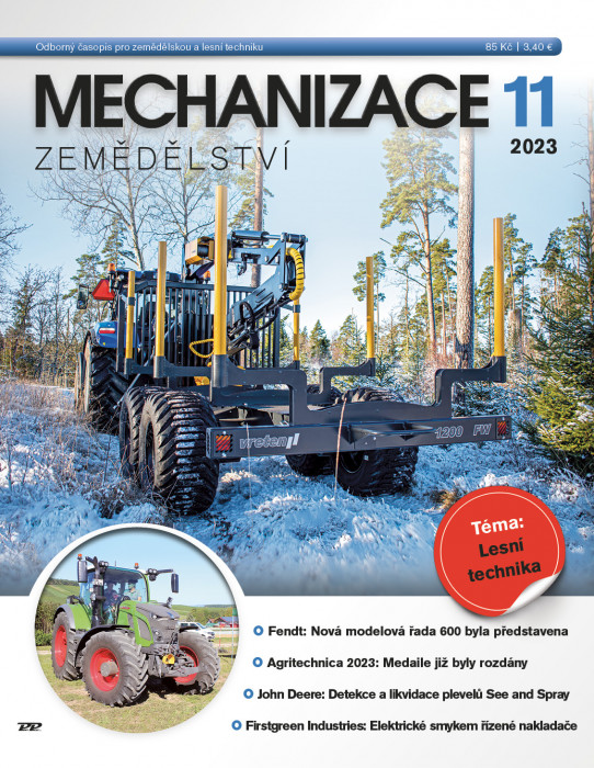Obálka titulu Mechanizace zemědělství - vydanie č. 11/2023