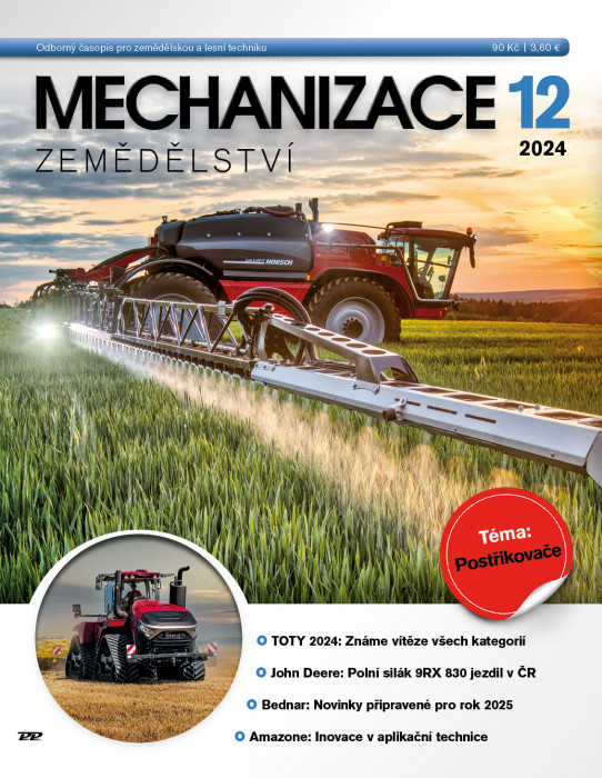 Obálka titulu Mechanizace zemědělství - vydanie č. 12/2024