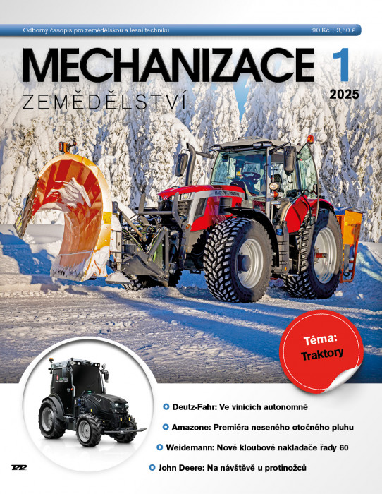 Obálka titulu Mechanizace zemědělství - vydanie č. 1/2025
