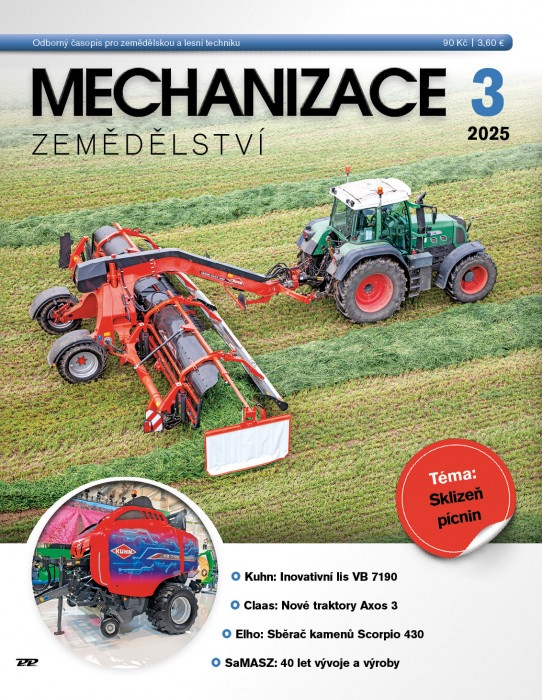 Obálka titulu Mechanizace zemědělství - vydanie č. 3/2025