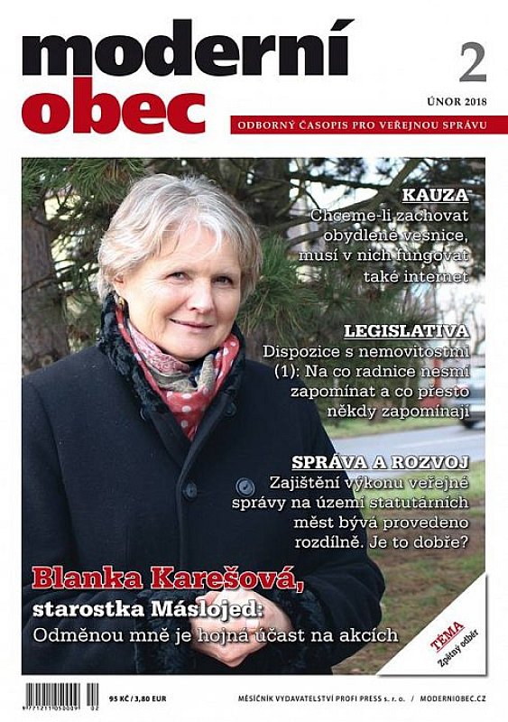 Obálka titulu Moderní obec - vydanie č. 2/2018