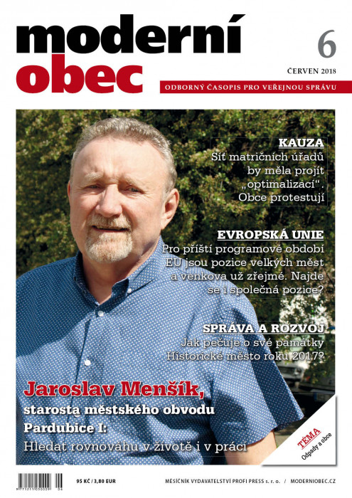 Obálka titulu Moderní obec - vydanie č. 6/2018