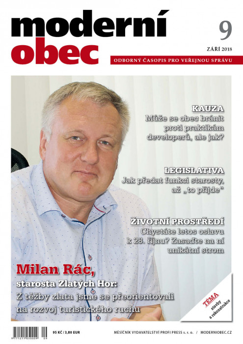 Obálka titulu Moderní obec - vydanie č. 9/2018