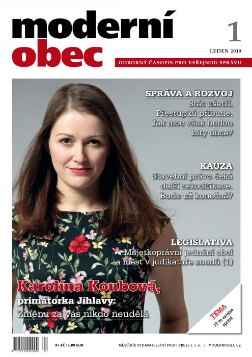 Obálka titulu Moderní obec - vydanie č. 1/2019