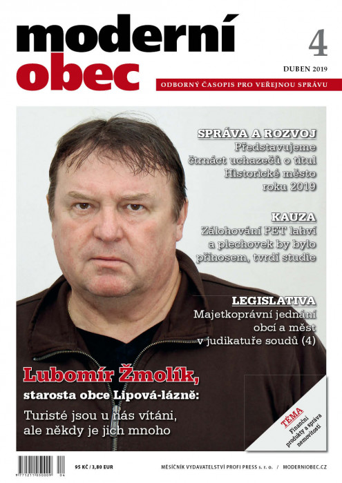 Obálka titulu Moderní obec - vydanie č. 4/2019