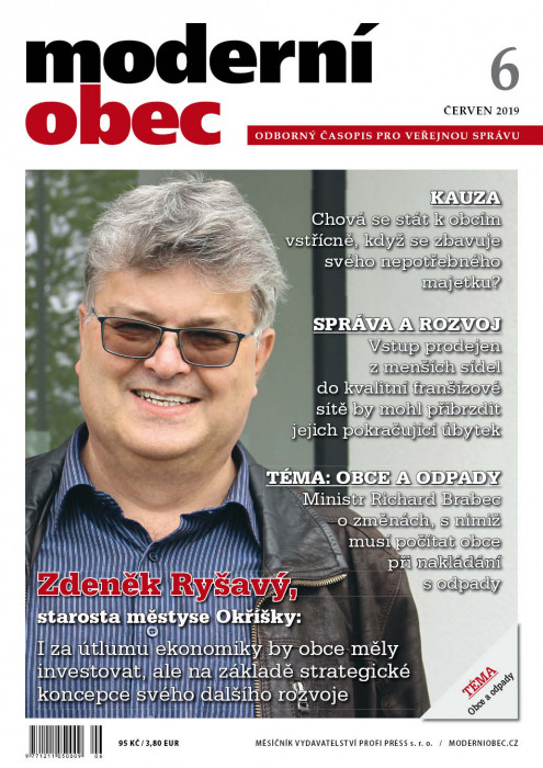Obálka titulu Moderní obec - vydanie č. 6/2019