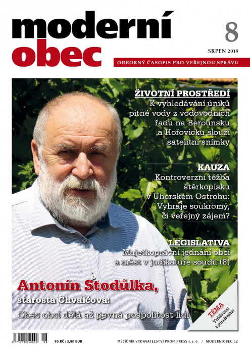 Obálka titulu Moderní obec - vydanie č. 8/2019