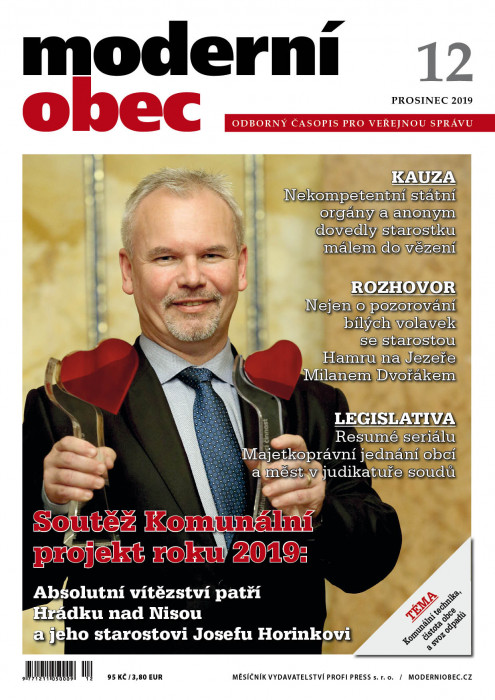 Obálka titulu Moderní obec - vydanie č. 12/2019