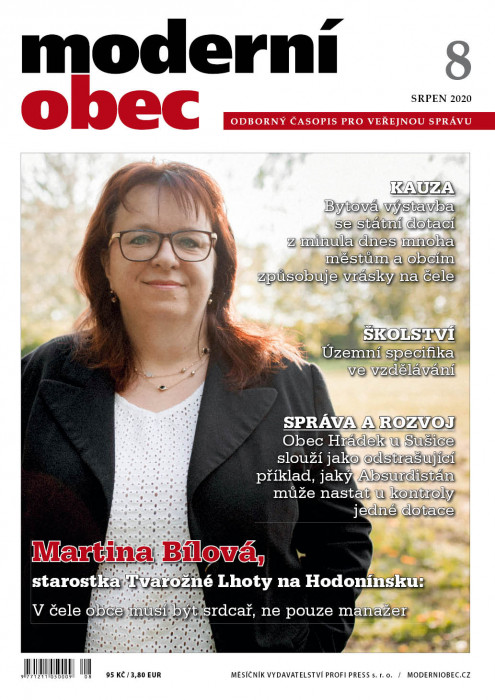 Obálka titulu Moderní obec - vydanie č. 8/2020