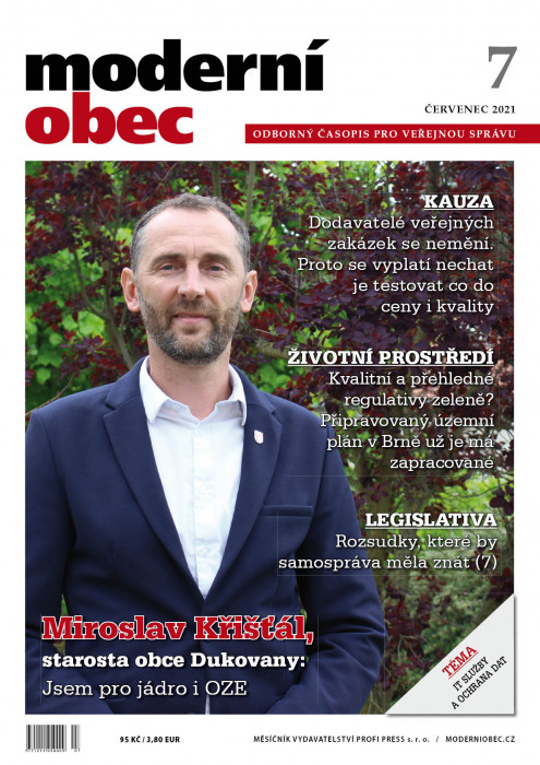 Obálka titulu Moderní obec - vydanie č. 7/2021
