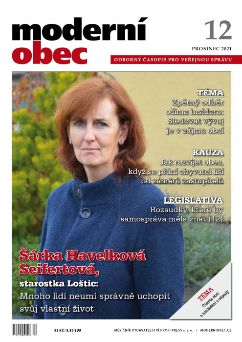 Obálka titulu Moderní obec - vydanie č. 12/2021