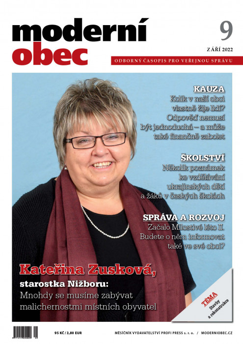 Obálka titulu Moderní obec - vydanie č. 9/2022