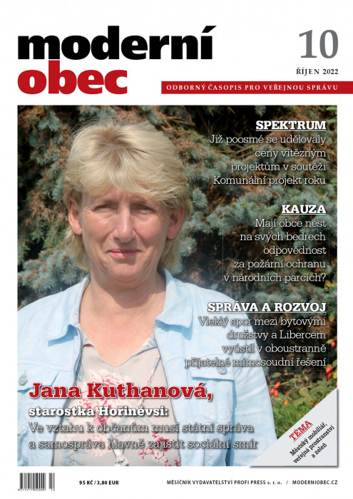 Obálka titulu Moderní obec - vydanie č. 10/2022