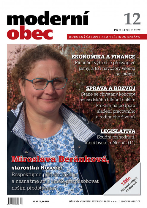 Obálka titulu Moderní obec - vydanie č. 12/2022