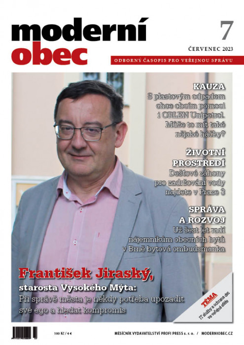 Obálka titulu Moderní obec - vydanie č. 7/2023