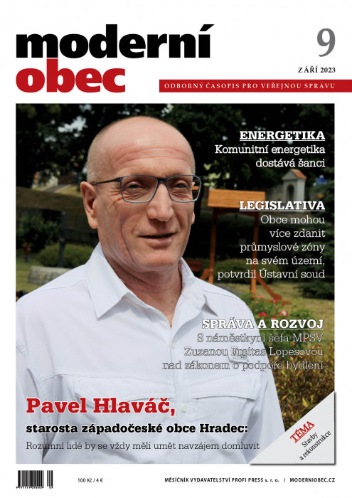 Obálka titulu Moderní obec - vydanie č. 9/2023
