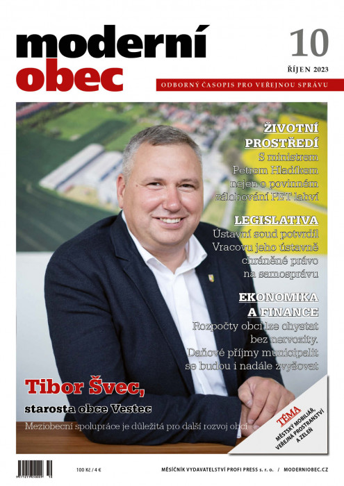 Obálka titulu Moderní obec - vydanie č. 10/2023