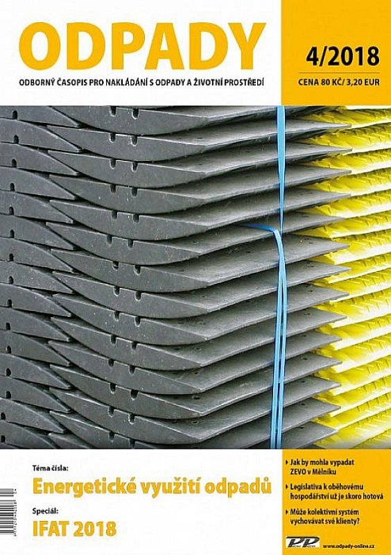 Obálka titulu Odpady - vydanie č. 4/2018