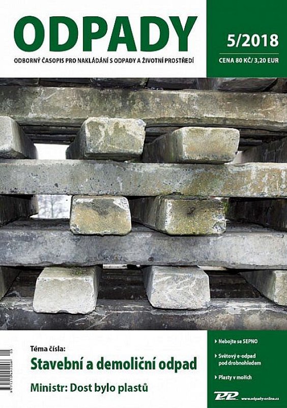 Obálka titulu Odpady - vydanie č. 5/2018