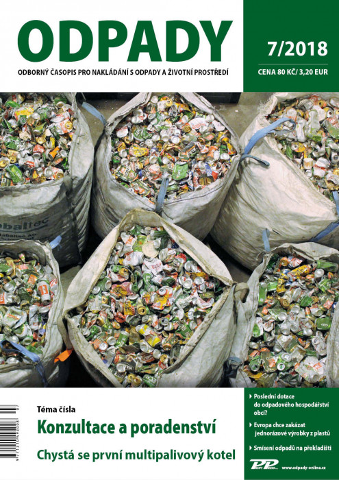 Obálka titulu Odpady - vydanie č. 7/2018