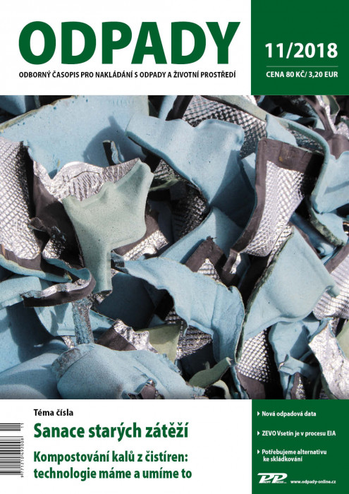 Obálka titulu Odpady - vydanie č. 11/2018