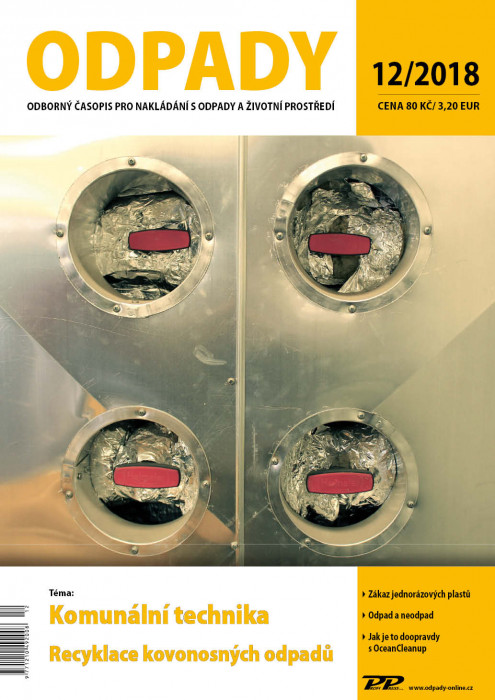 Obálka titulu Odpady - vydanie č. 12/2018
