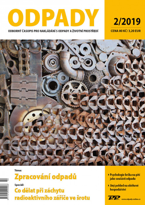 Obálka titulu Odpady - vydanie č. 2/2019