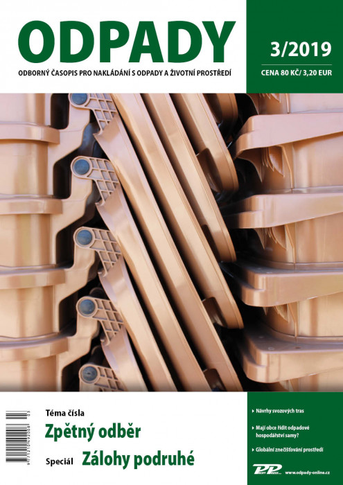 Obálka titulu Odpady - vydanie č. 3/2019