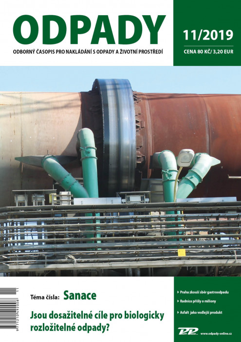 Obálka titulu Odpady - vydanie č. 11/2019