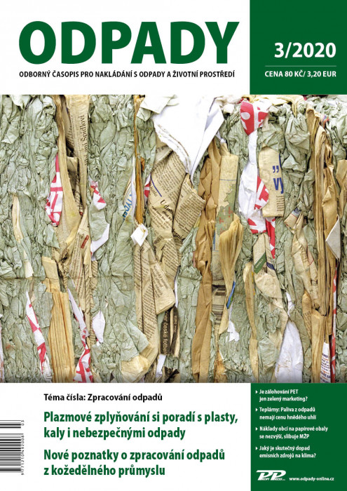 Obálka titulu Odpady - vydanie č. 3/2020