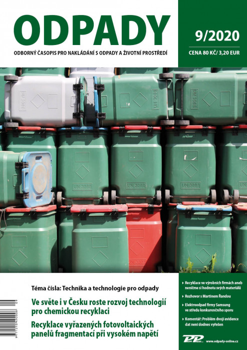 Obálka titulu Odpady - vydanie č. 9/2020
