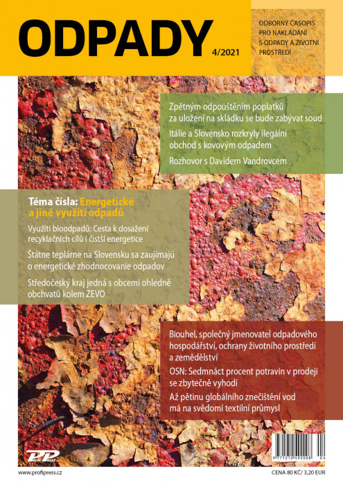 Obálka titulu Odpady - vydanie č. 4/2021
