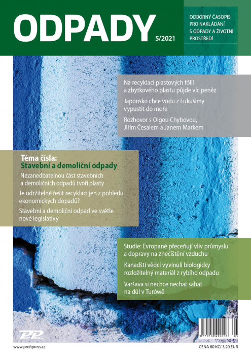 Obálka titulu Odpady - vydanie č. 5/2021
