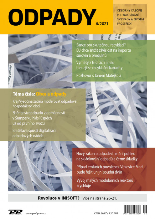 Obálka titulu Odpady - vydanie č. 6/2021