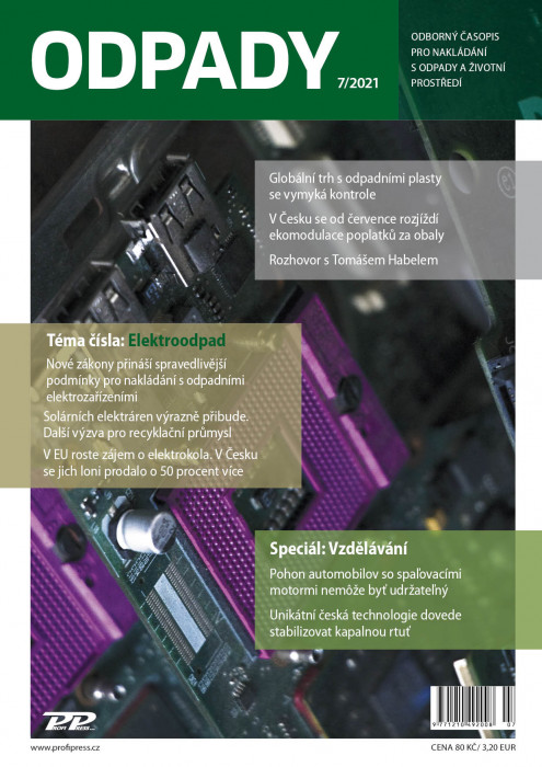 Obálka titulu Odpady - vydanie č. 7/2021