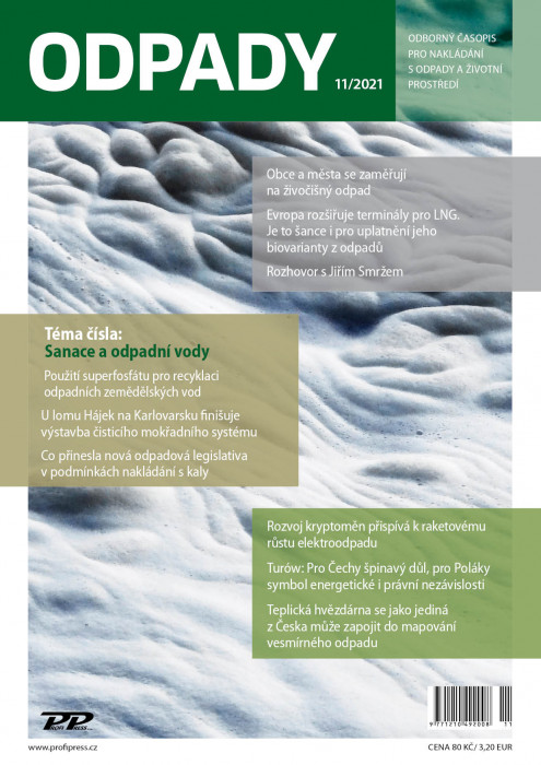 Obálka titulu Odpady - vydanie č. 11/2021
