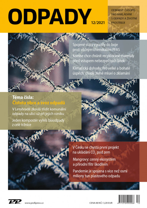 Obálka titulu Odpady - vydanie č. 12/2021
