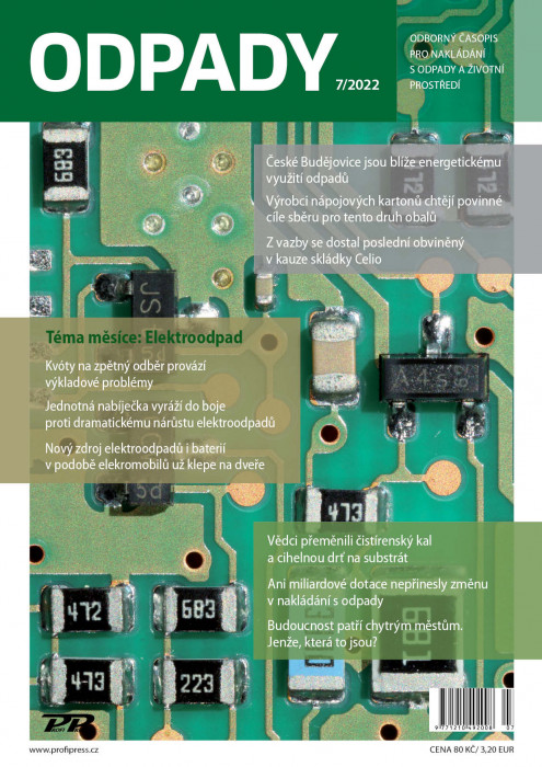 Obálka titulu Odpady - vydanie č. 7/2022
