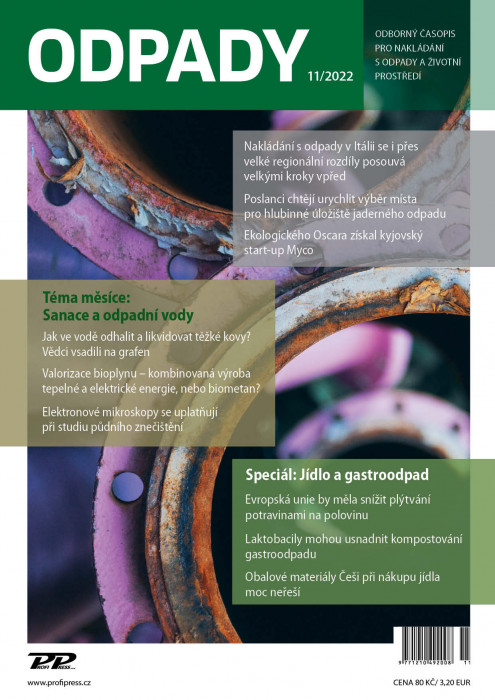 Obálka titulu Odpady - vydanie č. 11/2022