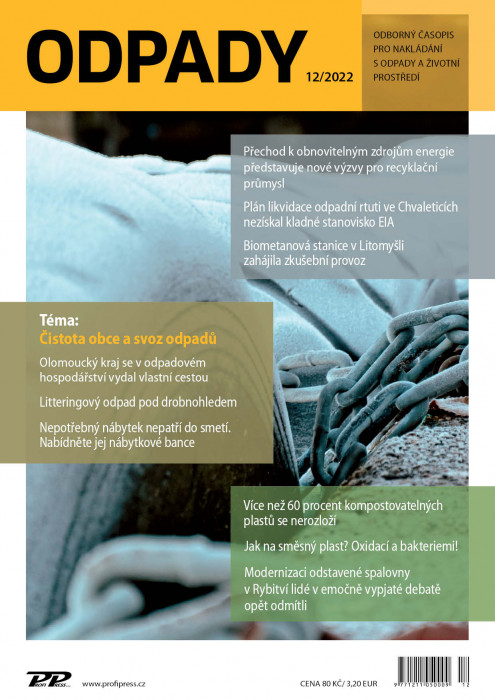 Obálka titulu Odpady - vydanie č. 12/2022