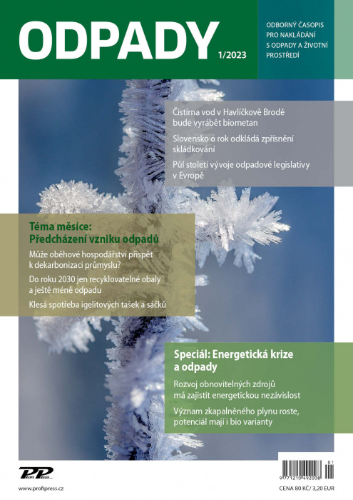 Obálka titulu Odpady - vydanie č. 1/2023