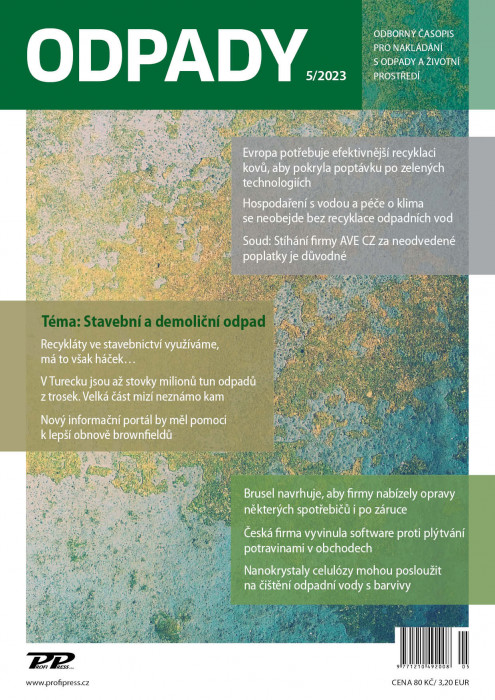 Obálka titulu Odpady - vydanie č. 5/2023